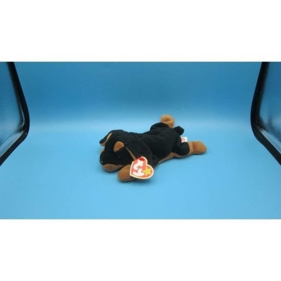 Doby the Doberman TY Beanie Babies and matching Teenie Beanie Baby 1996 MWT - Picture 2 of 5